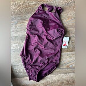 Lands End One Piece Swimsuit - Burgundy NWT